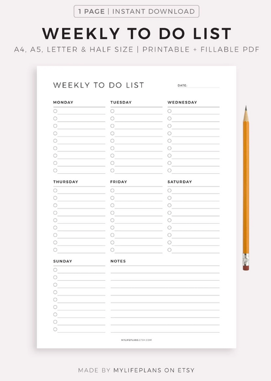 Weakly Todo List